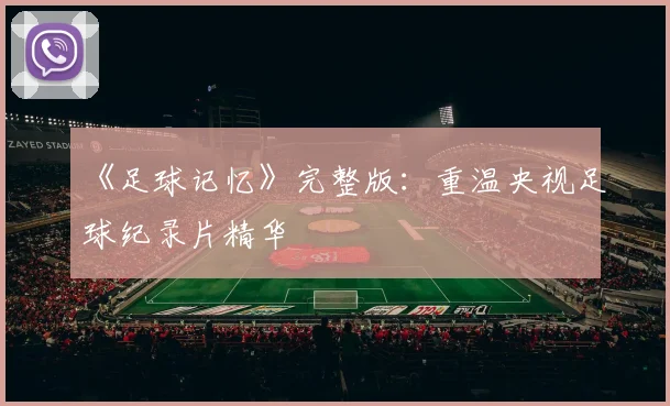 《足球记忆》完整版：重温央视足球纪录片精华